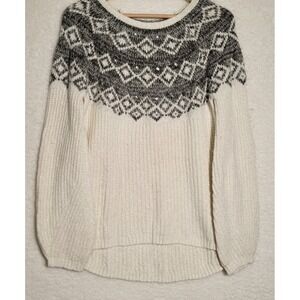 JUSTICE Girls Fair Isle Sweater Size 20 Holiday Christmas Rhinestone 0204